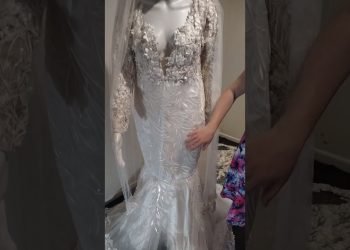 Order 502 Video 3 Mermaid Wedding Dress With Removable Skirt