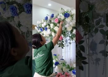 Colourful Rose Green Leaves Table Flower Runner Wedding Table Decor  #diy #flower #backdrop #wedding