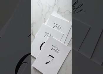Table numbers card . #wedding #diy