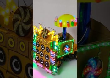 DIY Wedding DJ Durga Navratri  Mini DJ Truck Gauri Ganesh DJ Trolley Light Decoration DJ#shorts