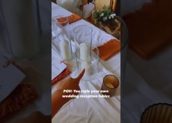 Styling our wedding reception table DIY suggestions