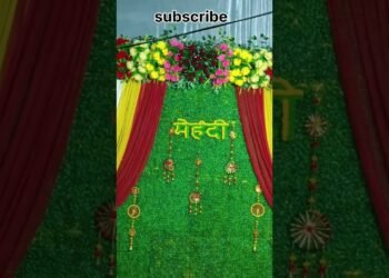 Latest haldi & mehndi design stage decoration 🤑👍💥
