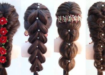 6 different ponytail hairstyle for wedding gown dress