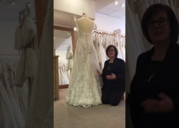 Find out how to Bustle a Wedding Dress Train with a Train Pin