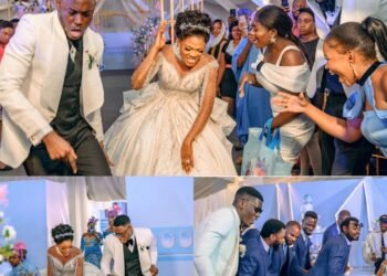 THE LITTEST WEDDING ENTRANCE EVER & BRIDAL PARTY DANCE COMPETITION- #thedate2022 #weddingentrance