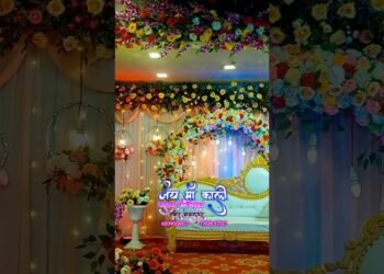 Barmala stage decoration design 👌👌🌹  #wedding #bhojpurisong #reels #decoration #hindisong