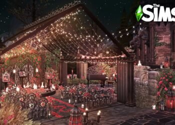 Vampire Wedding Venue | The Sims4 Stop Motion Construct | NoCC |【シムズ４建築】