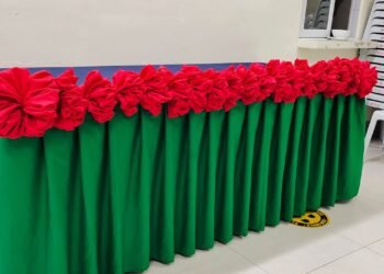 ROSE FOLD ROSE PLEATS DESIGN TABLE SKIRTING TUTORIAL FULL VIDEO TUTORIAL