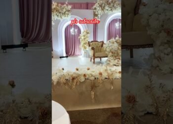 wedding  stage design #shortvideo #youtubeshort #wedding #stage #party #stagedecor #wedding-decor#uk