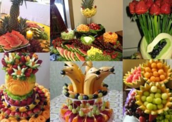 Easy fruit table ideas / How To Decorate Fruit Table For Parties,Wedding Any Function…..