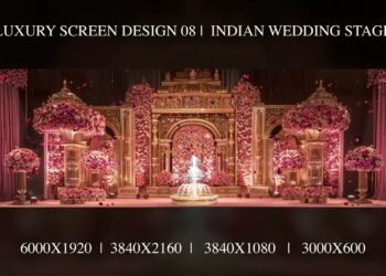 Luxury Screen Design 08 |  Indian Wedding Stage