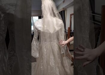 Order 527 Video 4 Boho Wedding Dress With Split and Bell Sleeve