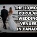 The ten Most Popular Wedding Venues In Canada || Canada's Top 10 Wedding Venues for Your Big Day
