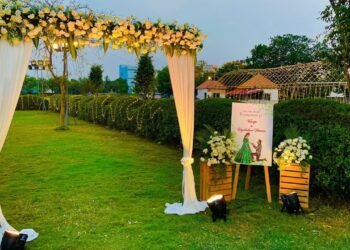 Engagement at Anand farms party lawn – Chennai outdoor wedding venue – Ayapakkam ( Ambattur)