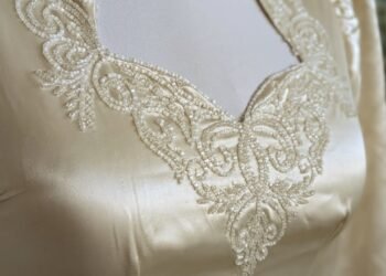 Restoring a Forties Slipper Satin Wedding Dress