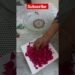 Floating Roses Petals Decoration for Dining Table in Glass Bowl, Quick Idea.