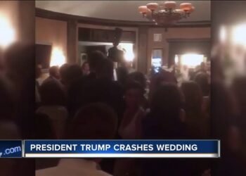 President Trump crashes wedding