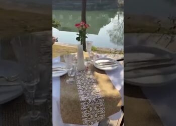 Table Setting Ideas, Vintage Table Decoration Table Runners Party Table  Decor