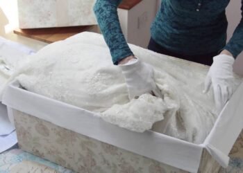 How you can pack a Wedding Dress with the Empty Box Company