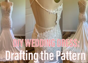 DIY wedding dress | Lets make a marriage dress with a low back 1