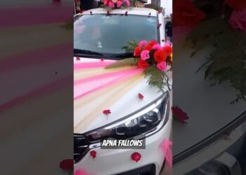 automobile decorations wedding automobile decoration ribbon flowers #automobile #decoration #ideas #wedding