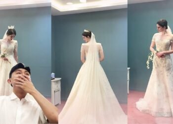 FINALLY..I WORE A WEDDING DRESS!!!!   ft. Fiance Response