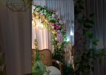 Dekorasi intimate wedding minimalis #enggagement #dekorasinikahan #intimatewedding #dekorasi