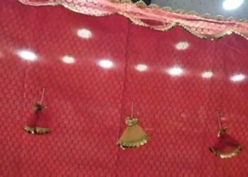 NEW DESIGN BRIDAL FULKARI FOR WEDDING STAGE ENTRY DUPATTA DECORATION