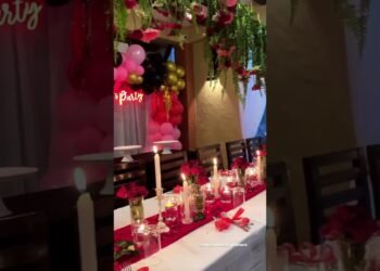 Romantic Dinner Table Styling | Table Setup ideas | Floral & Candles centerpiece | Valentine 2023