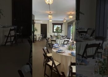 POV: Your intimate wedding reception within the Carriage House ✨