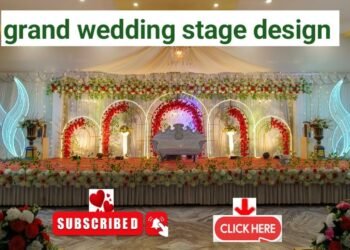 wedding stage and entrance passage ideas #reception decoration #wedding ideas