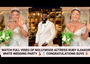 NOLLYWOOD ACTRESS RUBY OJIAKOR WHITE WEDDING PARTY 💍🎉💃
