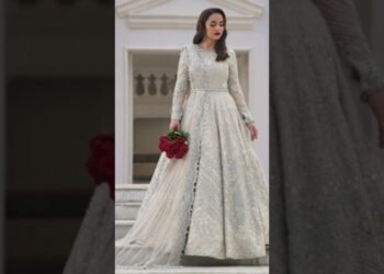 Beautiful Pakistani actress in bridal walima dress look #viral video #short#wedding