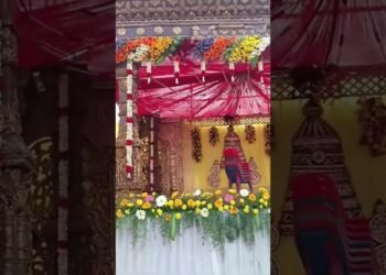 Stage mandap design #wedding #dacoration #love #shorts #viralvideo