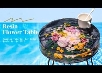 Resin Art Tutorial | Amazing Table of Flowers and Epoxy