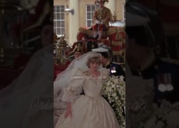 Princess Diana Wedding dress – Video HD 🦋✨ || #Shorts #Short