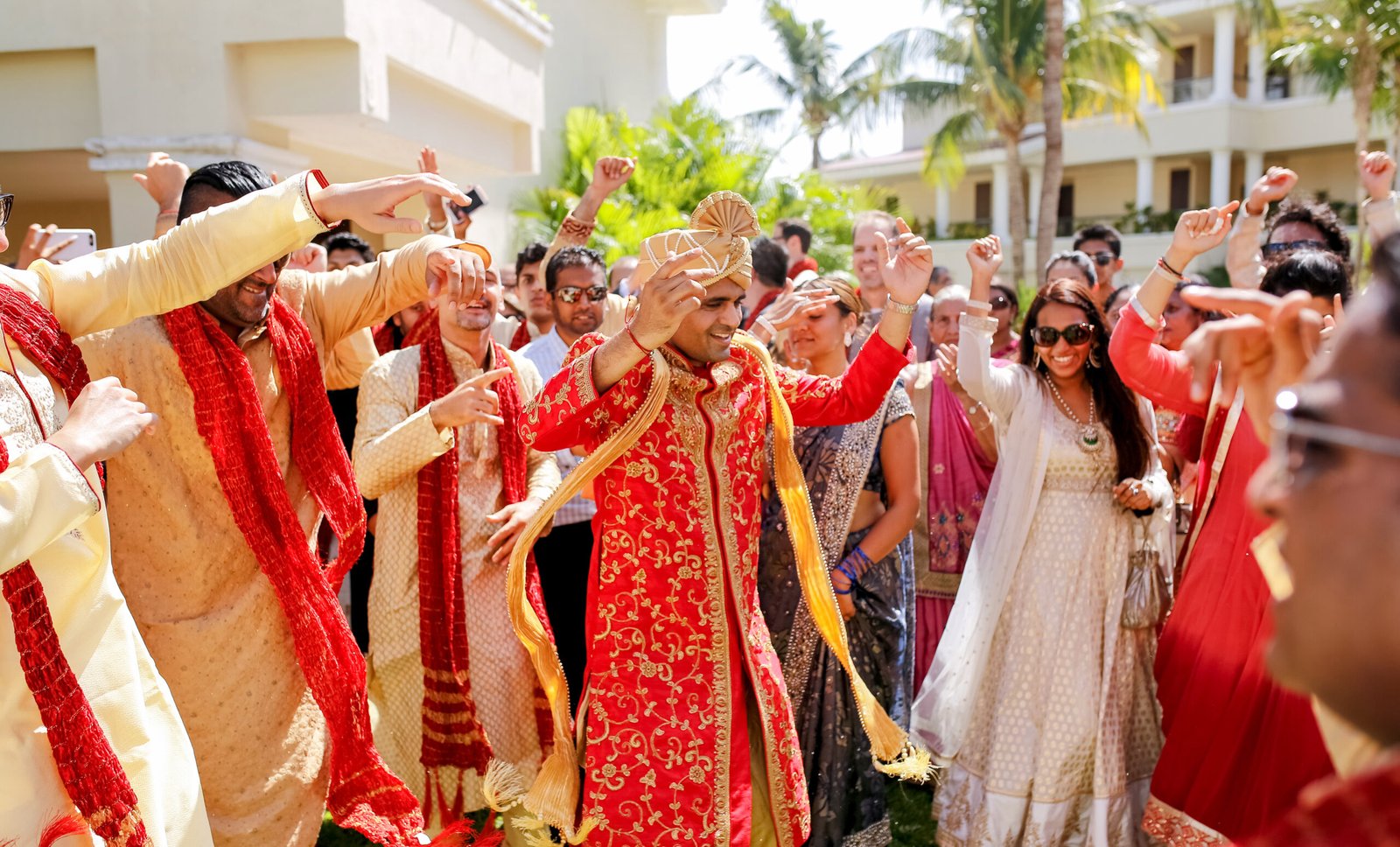 South Asian couple during their wedding ceremony at Moon Palace Cancun, photographed for WeddingPlan360