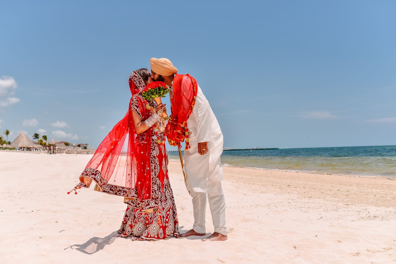 South Asian wedding ceremony photographed at Moon Palace Cancun