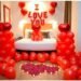 valentine's day room & table decoration ideas | room decoration for first wedding night with flowers