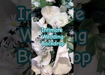 Intimate Wedding Backdrop #civilwedding #weddingbackdrop