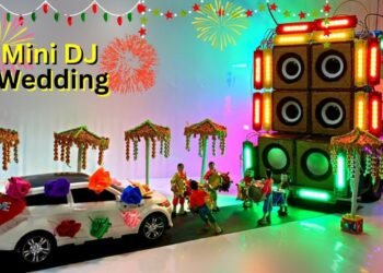 DIY Mini Baraat Wedding DJ Setup | Amazing Mini DJ Wedding Automotive Decoration at Home