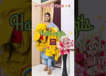 Meesho Haldi outfits 💛 #meesho #review #haldioutfit #ytshortsvideo #haldi #trending