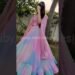 Trending organza lehanga cutting and stitching step-by-step DIY lehenga/ long dress/ frill lehenga