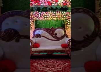 wedding decoration ideas flowers backdrop design decoration stage #ytshorts #shorts#trending #maahi