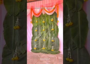banana clave decorations#marathi #viralvideo #festival #wedding #decor #youtube #art #maharashtra