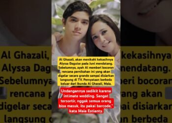 Pernikahan Al Ghazali Intimate Wedding, kata Maia #shorts #youtubeshorts #alghazali #maiaestianti