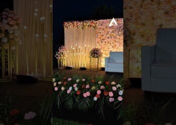 Wedding reception in Chennai’s premium wedding venue – Anand Farms, party lawn in Ayapakkam, Chennai