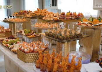 Buffet Table Decorating Ideas # 025 | Appetizer table for parties from quite a lot of finger foods