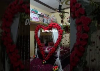 Beautiful wedding Room Decorations |#fresh flowers #ytshorts#decor#nightroom#ytshorts#viral#