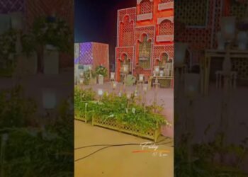 Unbelievable Marriage Hall Stage Design | Wedding Decor Goals 2025! #shorts #viralvideo